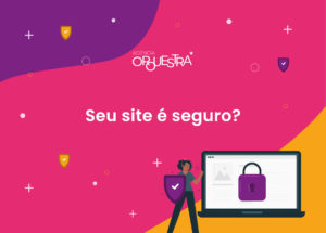 computador com cadeado de site seguro